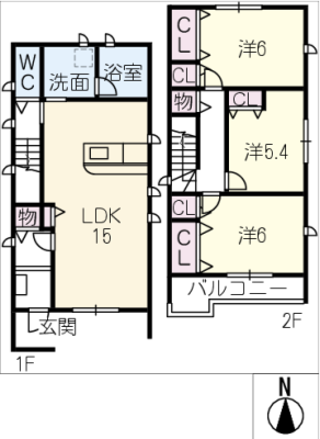 仮）甚目寺松山貸家Ａ棟