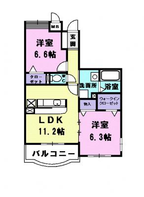 パラッツオ白山 2階