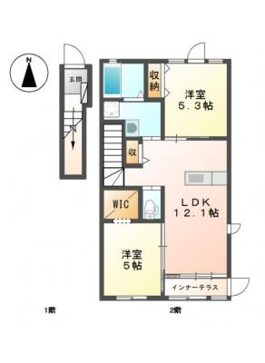 シエルクレール 2階