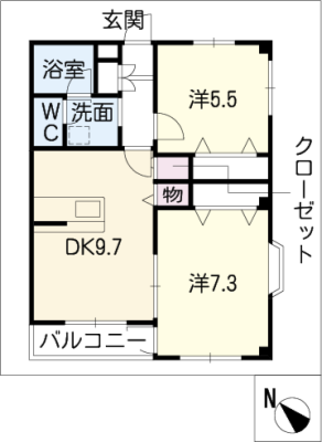 メルベーユＹ 2階