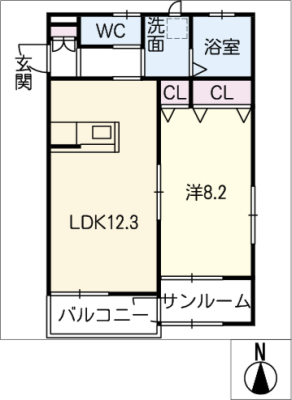 コミーテ須賀　Ⅱ　Ａ棟