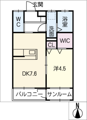 コミーテ須賀　Ⅱ　Ａ棟 1階
