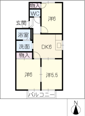 ＪＯＹＦＵＬＬ　ＡＳＡＩ　Ｃ棟 2階