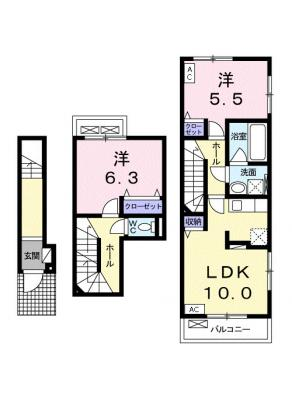 シャルム　ソレイユ 2階