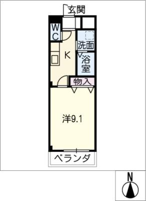 Ｎｏｒｔｈ　Ｇａｒｄｅｎ　Ａ棟 3階