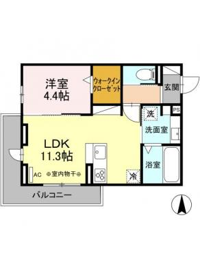 D-ROOM茜部中島　A棟 3階