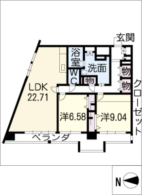 レジディア東桜Ⅱ（西向） 11階