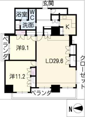 エルブ葵 13階