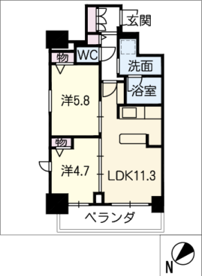 Ｓ－ＲＥＳＩＤＥＮＣＥ葵Ⅱ 12階