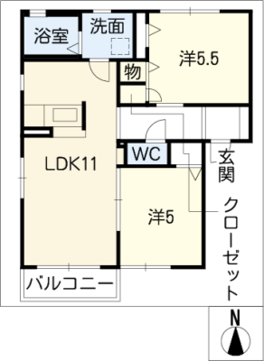 ウインザーコートＢ棟 2階