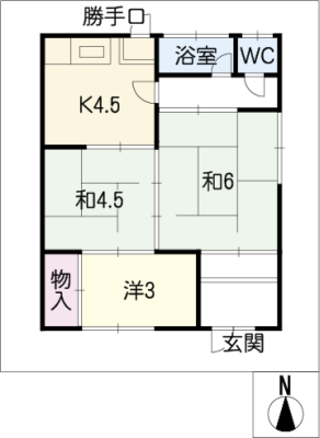 笠木町西田貸家　北棟 