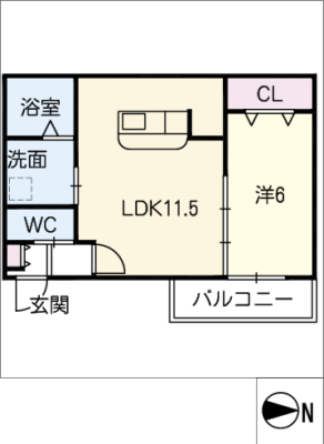 Ｎ５１　ＡＰＡＲＴＭＥＮＴ大垣 1階