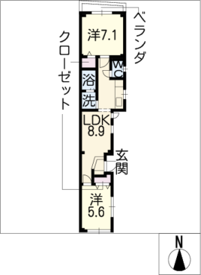 名駅五分館 2階