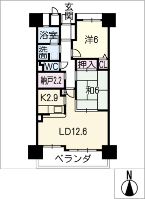 サンパーク名古屋駅前６０２号室 6階