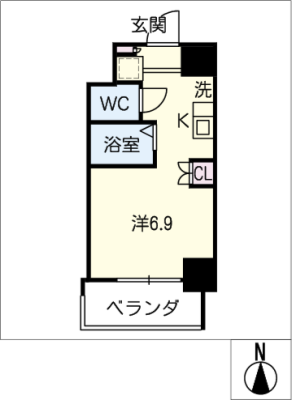カレッジコート名古屋菊井 8階