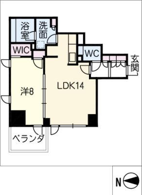 プラウドタワー名駅南　１９０４ 19階