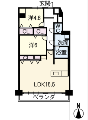 ユーハウス名駅　３Ｂ号室