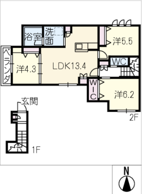 仮）中村区太閤５丁目ﾍｰﾍﾞﾙﾒｿﾞﾝ 2階