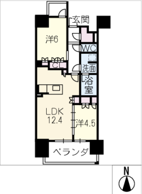 ｵｰﾊﾟｽﾚｼﾞﾃﾞﾝｽ名古屋ｽﾃｰｼｮﾝ 2階