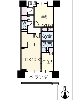 ｵｰﾊﾟｽﾚｼﾞﾃﾞﾝｽ名古屋ｽﾃｰｼｮﾝ 2階