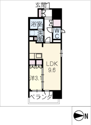 ｵｰﾊﾟｽﾚｼﾞﾃﾞﾝｽ名古屋ｽﾃｰｼｮﾝ 2階