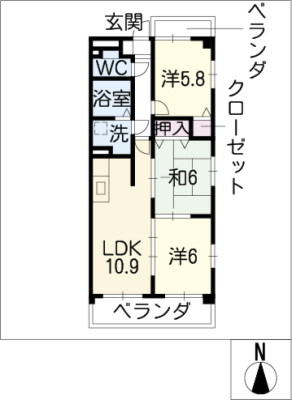 パレス・イズミヤ 5階