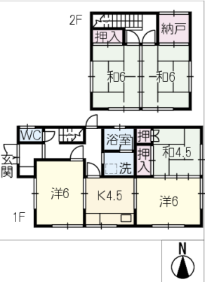 佐屋町堤西５Ｋ貸家 