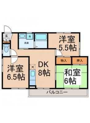 メゾンプチシャトー東の川 2階