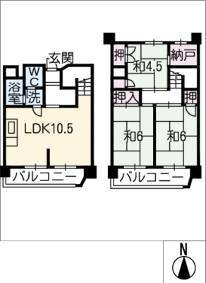 天白第三住宅２号棟　708号室