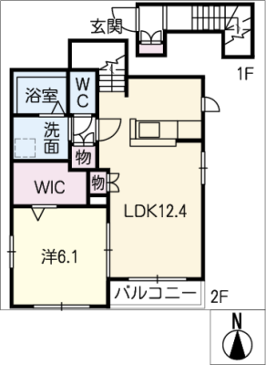 カーサながくて 2階