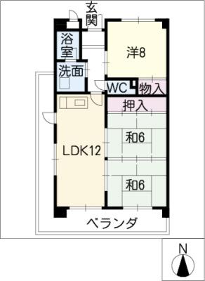 ハイライズ鴨田 2階