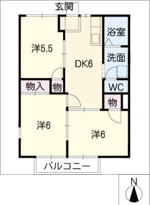 シティハイツ山田Ｃ 1階