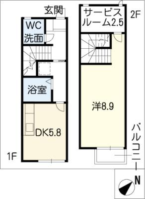 メゾネット寺島　A 1階