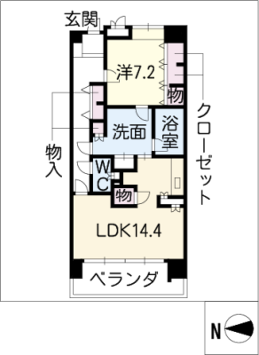 ダイアパレス白川公園１３０２号 13階