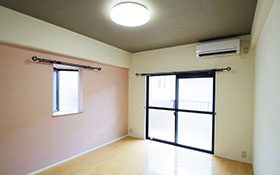 ピンクとグレー