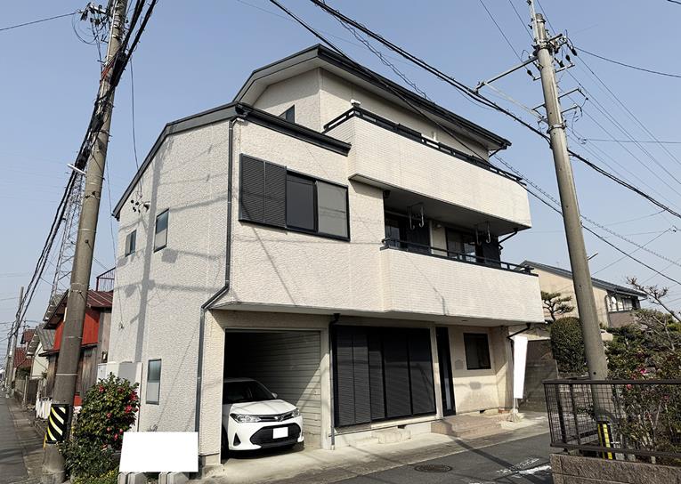 笠松町友楽町貸家の外観
