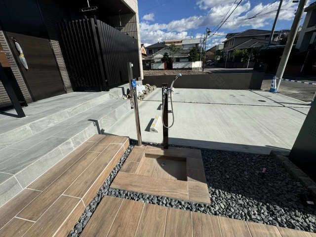 ペットの足洗い場