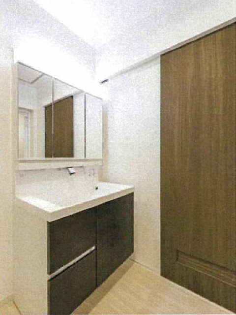 西号室洗面パース