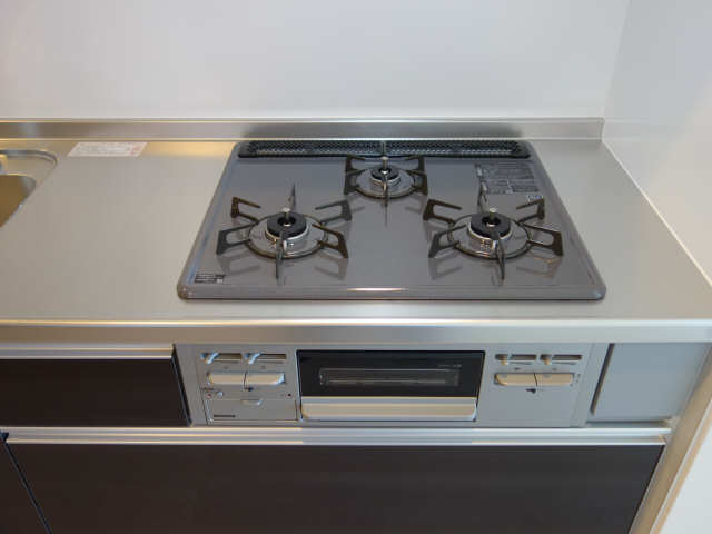 グリル付３口ガスコンロ