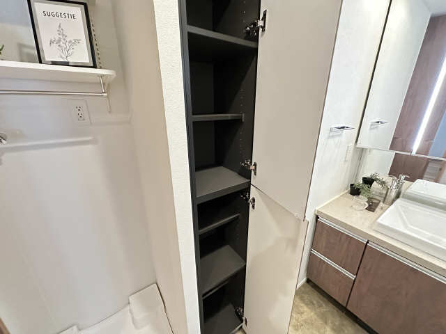 洗濯機横収納