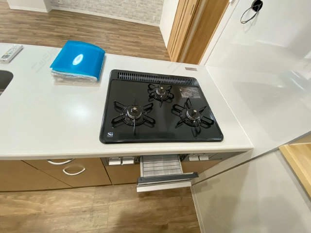 3口ガスコンロ(グリル付)