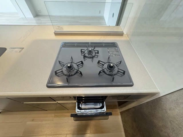 3口ガスコンロ(グリル付)