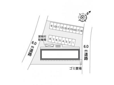 レオパレスＧｒｅｅｎＨｉｌｌｓ 2階 駐車場