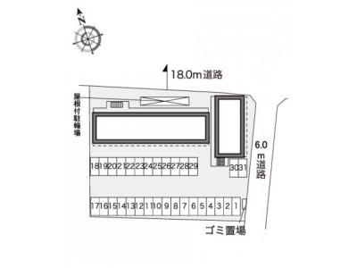 レオパレスわかば 3階 駐車場