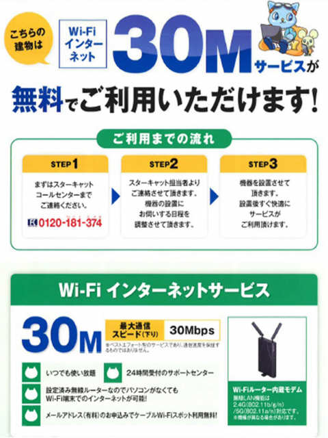 インターネット無料