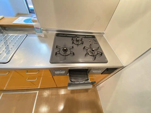 3口ガスコンロ(グリル付)