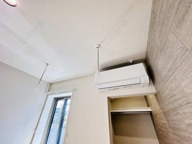 エアコンと室内物干し