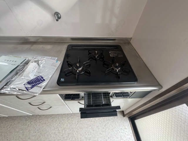 3口ガスコンロ(グリル付き)