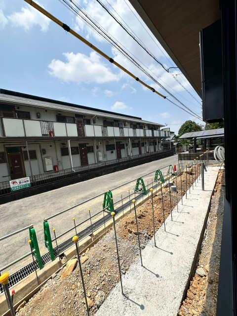 ベランダ工事中