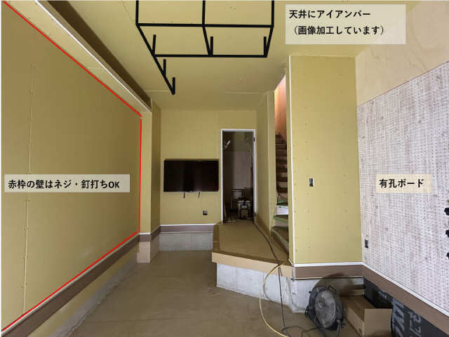 ガレージ正面